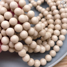 Белая речная яшма 10 мм