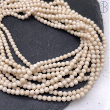 Белая речная яшма 3 мм Белая речная яшма 3 мм