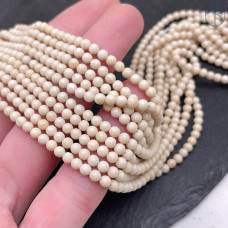 Белая речная яшма 3 мм Белая речная яшма 3 мм