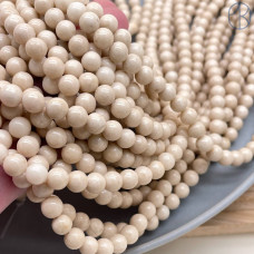 Белая речная яшма 6 мм