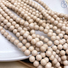 Белая речная яшма 8 мм