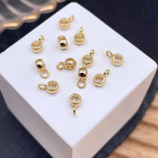 Бейл бусина, цвет золото 4 мм 