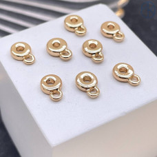 Бейл неразъемное кольцо, цвет золото 6 мм