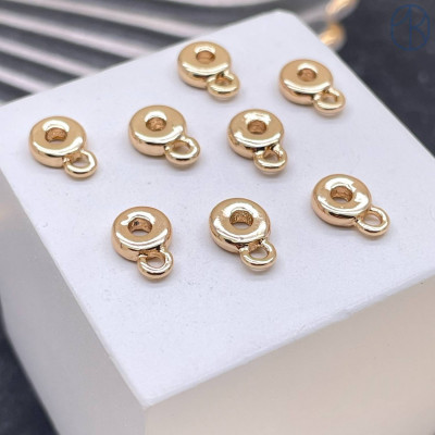 Бейл неразъемное кольцо, цвет золото 6 мм