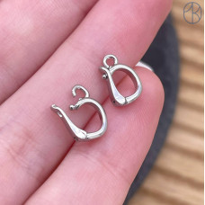 Бейл съемный, цвет серебро 9 мм 