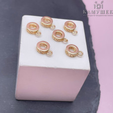 Бейл узор неразъемное кольцо, цвет золото 7 мм