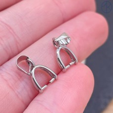 Бейл зажимной, цвет серебро 14 мм 