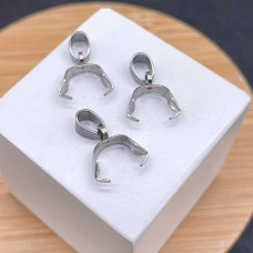 Бейл зажимной сталь, цвет серебро 17х4 мм Бейл зажимной сталь, цвет серебро 17х4 мм