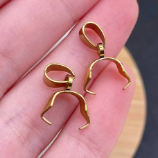 Бейл зажимной сталь, цвет золото 18К Бейл зажимной сталь, цвет золото 18К