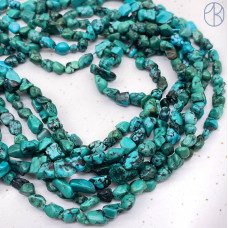 Бирюза галтовка №1 ~ 6-8 мм