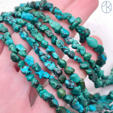 Бирюза галтовка №1 ~ 6-8 мм