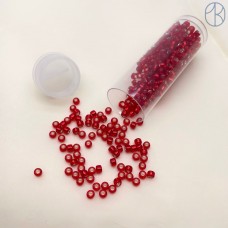 Бисер TOHO round 8/0 Silver-Lined Light Siam Ruby (25)