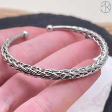 Браслет №13 цвет серебро
