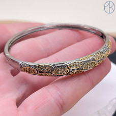 Браслет №14 цвет серебро