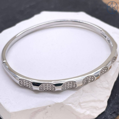 Браслет №16 цвет серебро