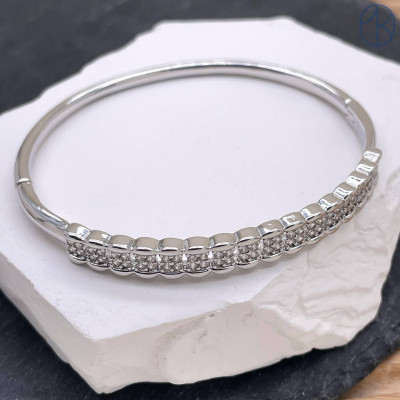 Браслет №17 цвет серебро