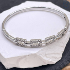 Браслет №18 цвет серебро