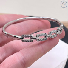 Браслет №18 цвет серебро