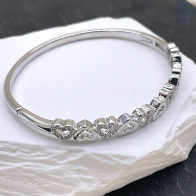 Браслет №3 цвет серебро