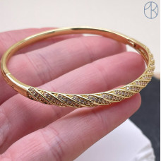 Браслет №5 цвет золото