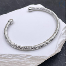 Браслет №8 цвет серебро