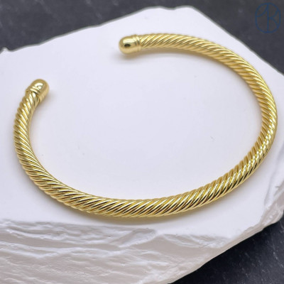 Браслет №8 цвет золото