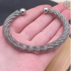 Браслет сталь №1 цвет серебро Браслет сталь №1 цвет серебро