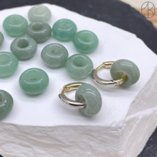 Бублик Авантюрин зеленый 14 мм