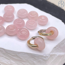 Бублик Кварц розовый 14 мм