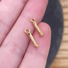 Буква веточка I, цвет золото 12 мм