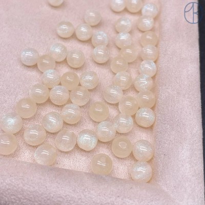 Бусина белая микс 8 мм
