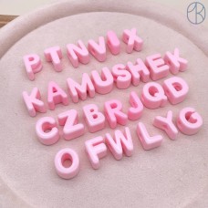 Бусина C розовая 20 мм