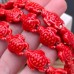 Бусина черепаха керамика, цвет красный 18 мм штучно