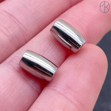 Бусина, цвет серебро 10х6 мм 