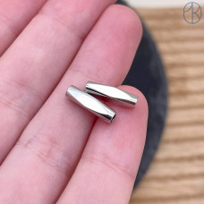 Бусина, цвет серебро 12 мм 