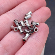 Бусина, цвет серебро 4х6 мм 