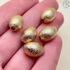 Бусина, цвет золото 10х14 мм