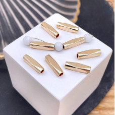 Бусина, цвет золото 12 мм 