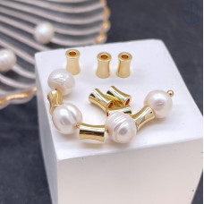 Бусина, цвет золото 4х6 мм 