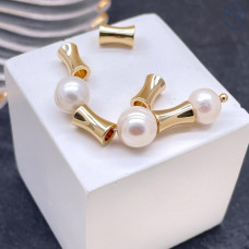 Бусина, цвет золото 5х8 мм 