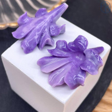 Бусина цветок сиреневый №1 32 мм