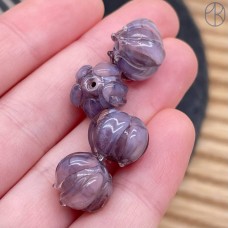Бусина цветок сиреневый 12 мм