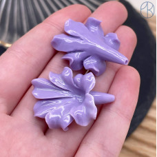 Бусина цветок сиреневый 32 мм