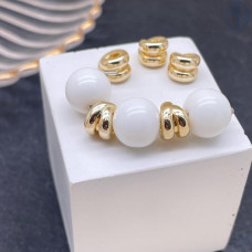 Бусина двойная, цвет золото 8х6 мм