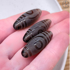 Бусина Дзи 2 глаза 30*11 мм