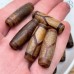 Бусина Дзи черепаха серо-коричневый бочонок 30х11 мм