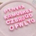 Бусина E розовая 20 мм