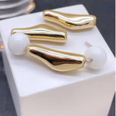 Бусина фриформ, цвет золото 23х8 мм