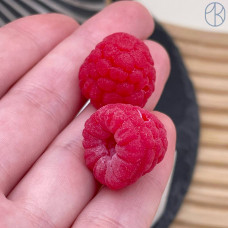 Бусина малина №1 ~ 17-18 мм