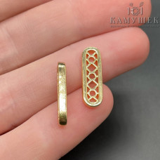 Бусина на 3 ряда, цвет золото 18х6 мм 